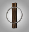 Ursula 18.00" Natural Wood LED Wall Sconce front view