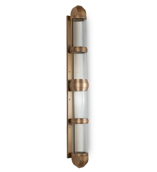 Christy 4-Light 80.00" Gold Metallic LED Wall Sconce front view