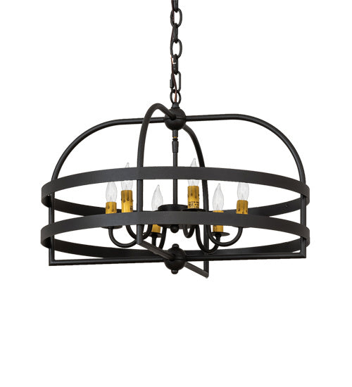 Titicaca 42 Inch 6-Light 42.00" Oil Rubbed Bronze LED Table Lamp front view