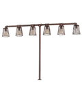 Pipedream 48 Inch 6-Light 48.00" Rustic Nail Table Lamp front view