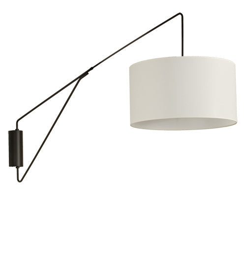 Cilindro Textrene 1-Light 34.00" Oil Rubbed Bronze LED Wall Sconce front view