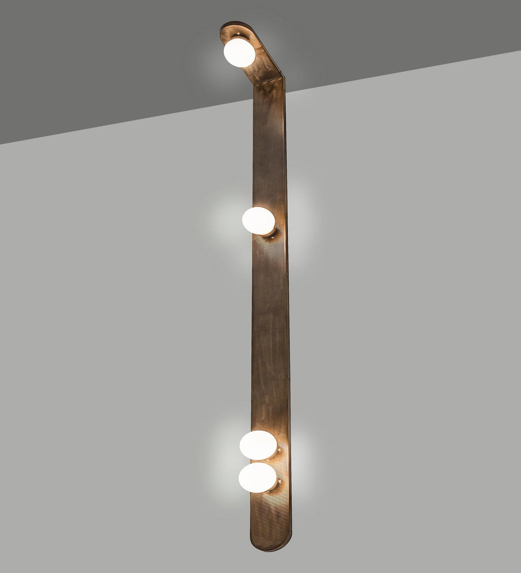Sanderson 4-Light 108.00" Antique Copper LED Wall Sconce detail view 2