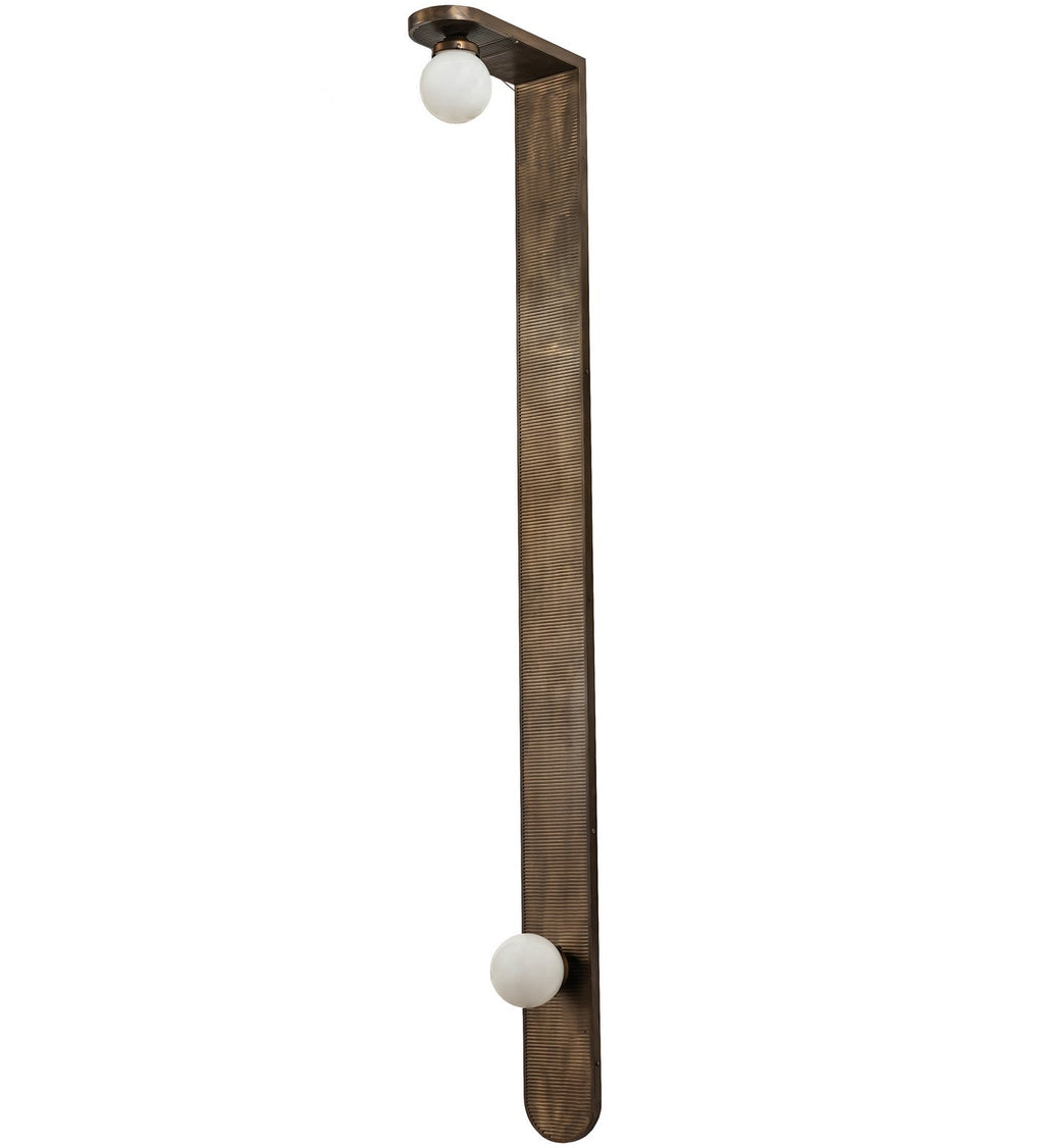 Sanderson 2-Light 78.00" Antique Copper LED Wall Sconce front view