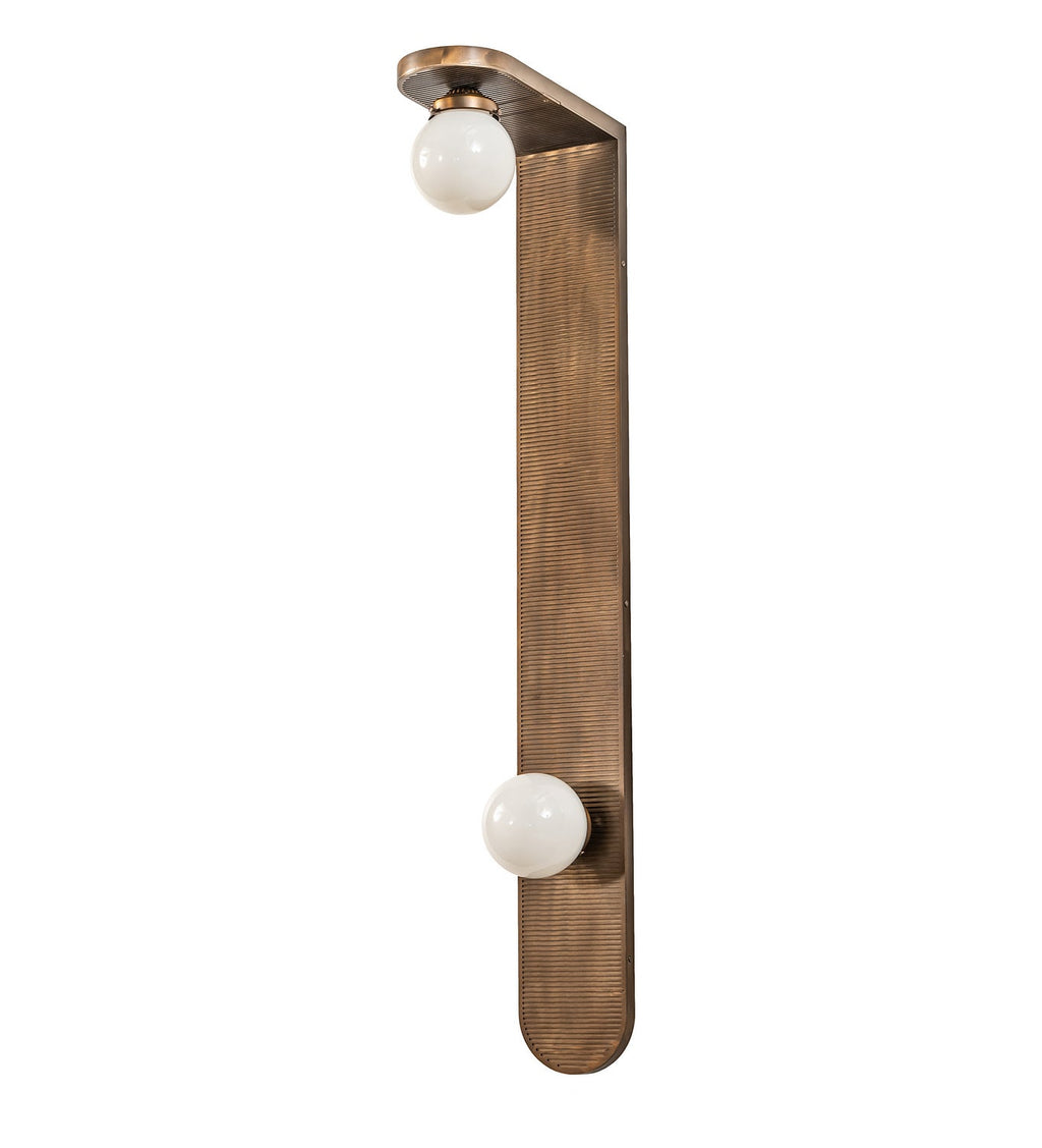 Sanderson 2-Light 48.00" Antique Copper LED Wall Sconce front view