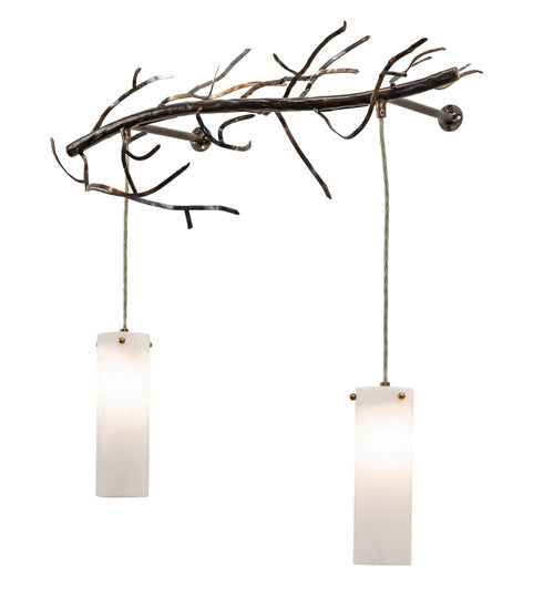 Winter Solstice 2-Light 24.00" Dark Burnished Antique Copper LED Wall Sconce front view