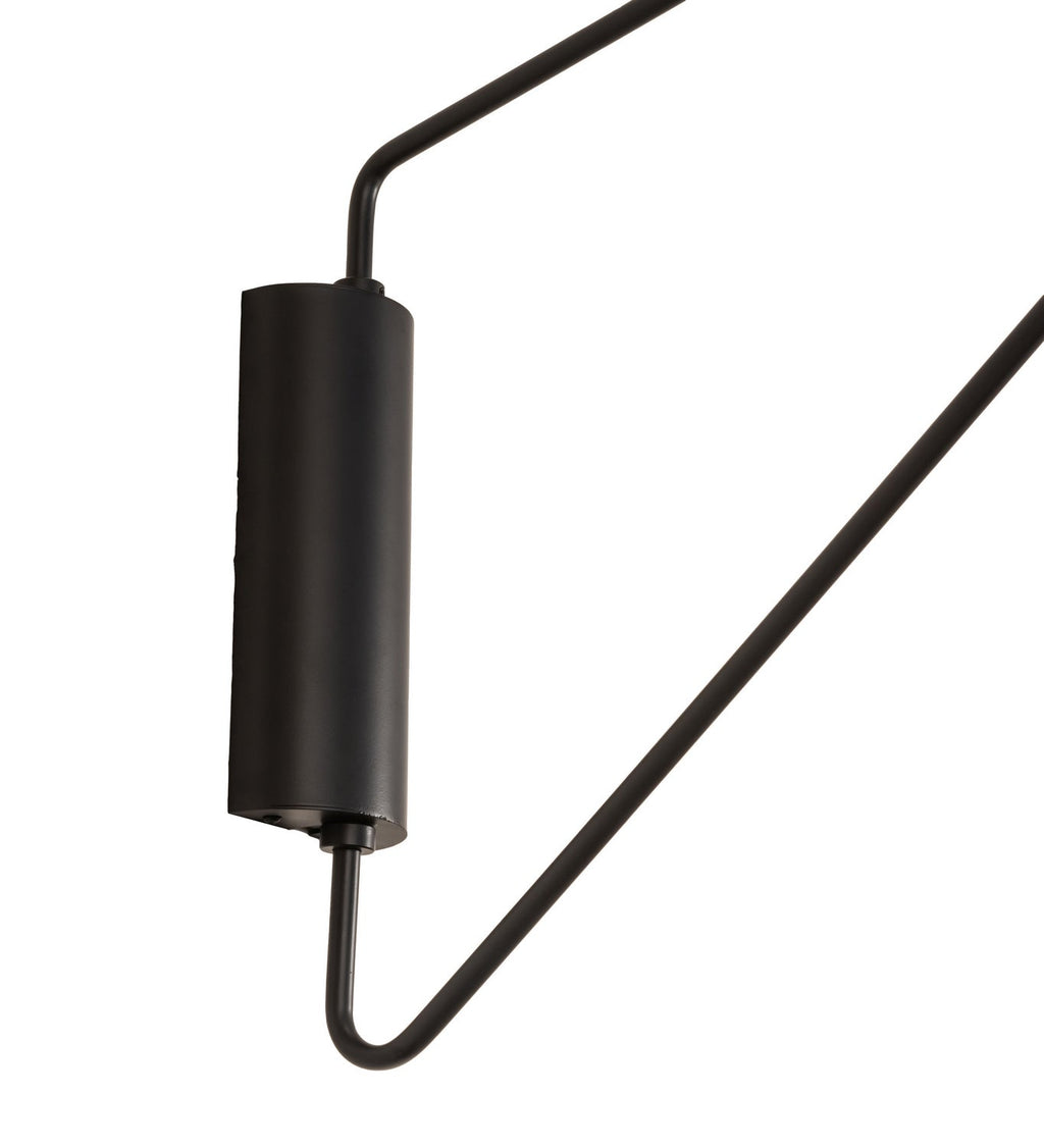 Cilindro Textrene 1-Light 34.00" Solar Black/Brass LED Wall Sconce detail view 4