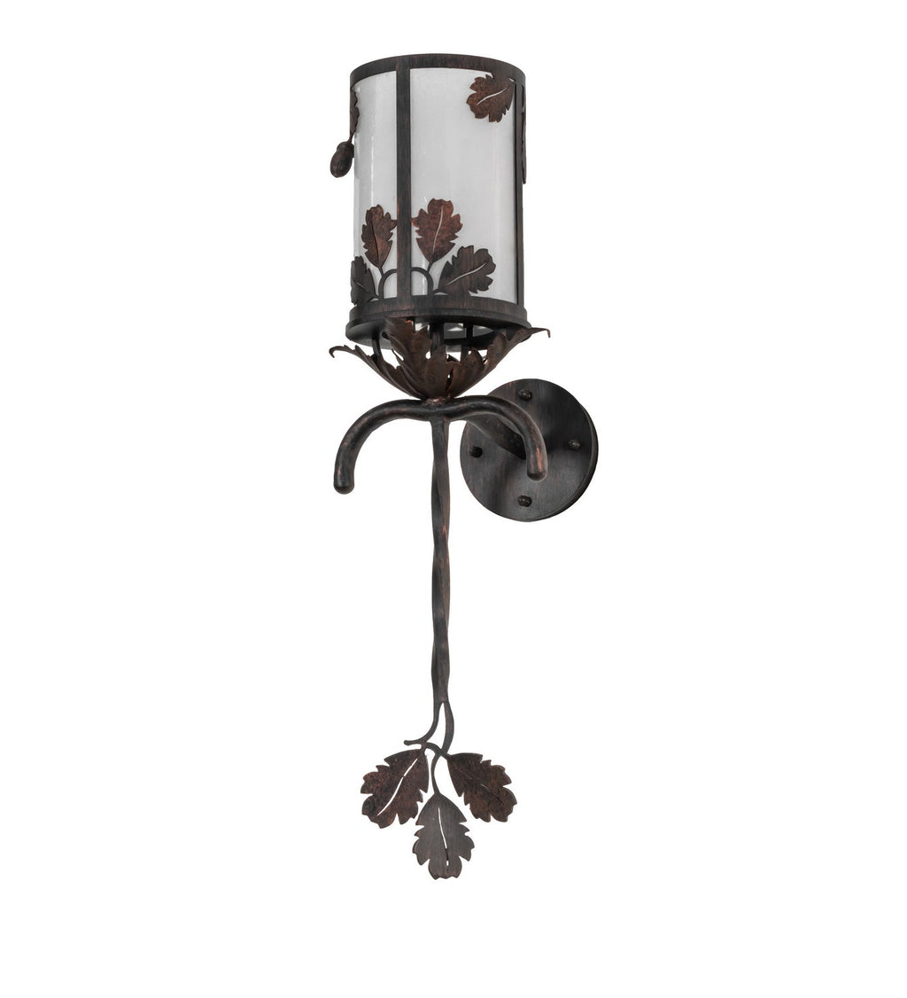Blue Oak 1-Light 28.00" Hanna Copper And Cimarron Bronze LED Wall Sconce detail view 2