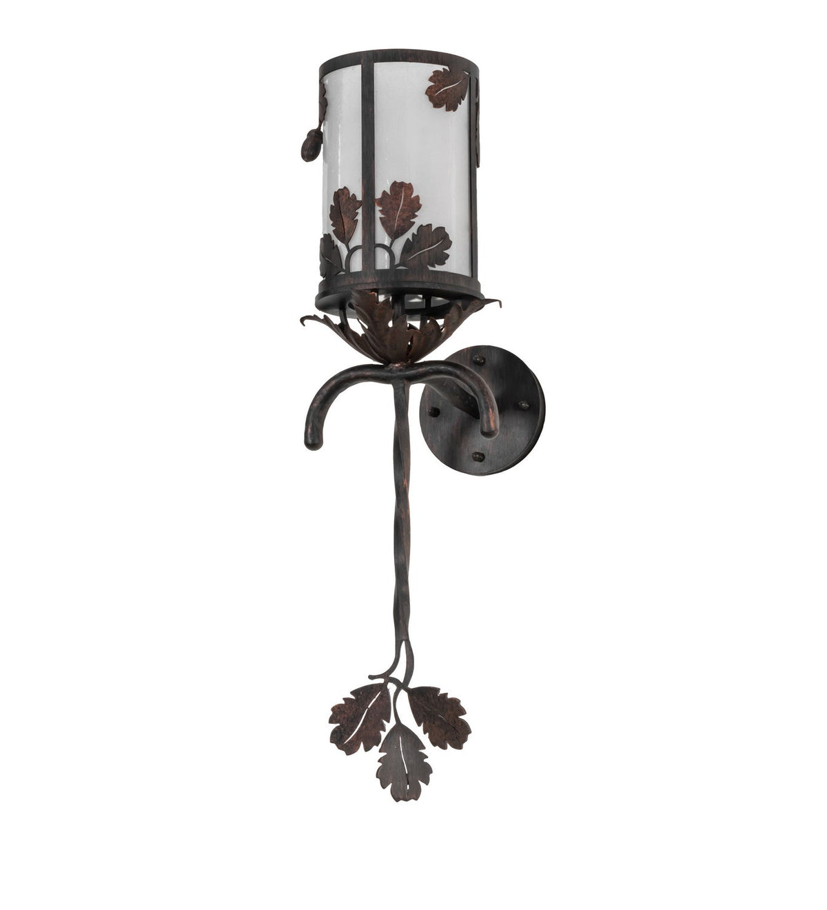 Blue Oak 1-Light 28.00" Hanna Copper And Cimarron Bronze LED Wall Sconce detail view 2