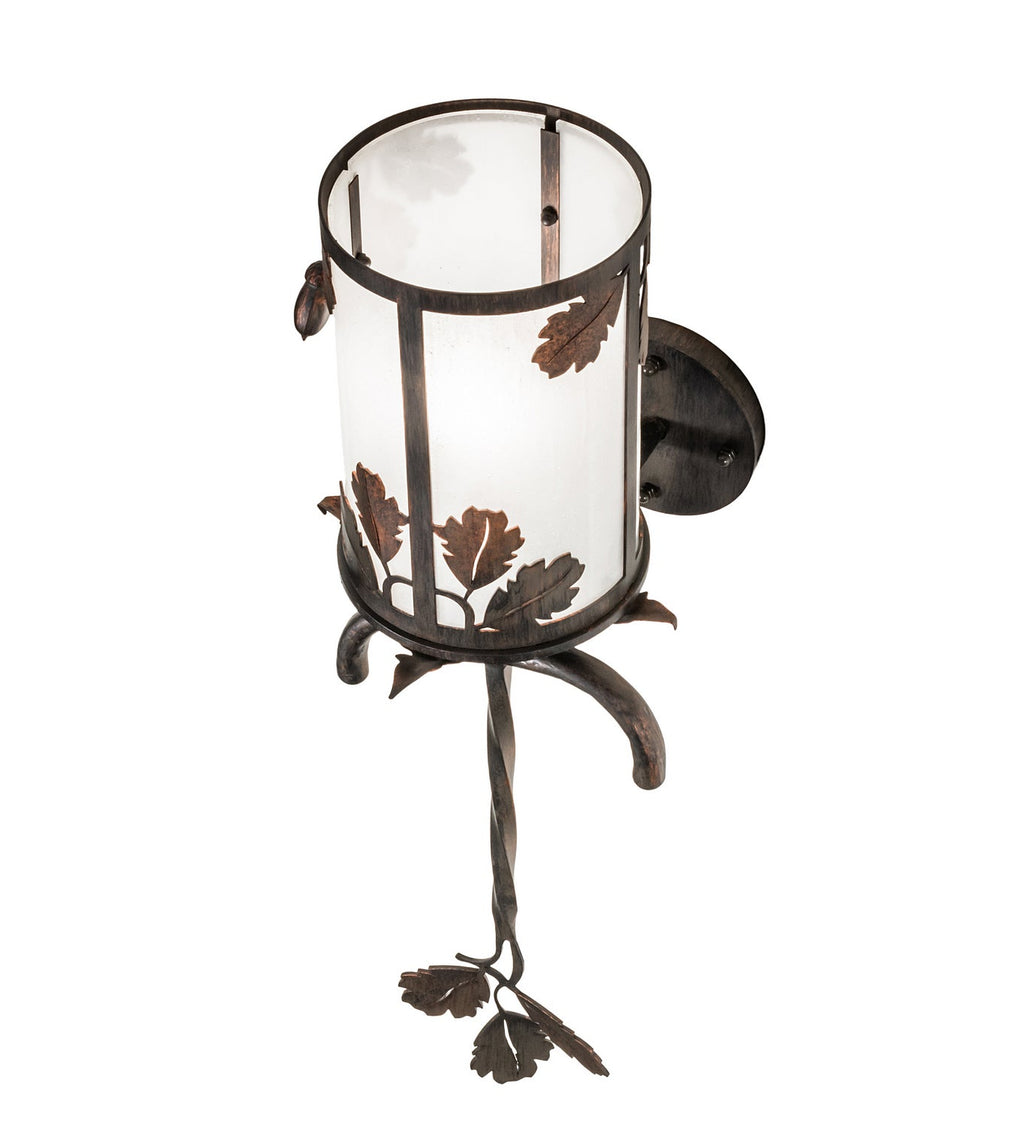 Blue Oak 1-Light 28.00" Hanna Copper And Cimarron Bronze LED Wall Sconce detail view 3