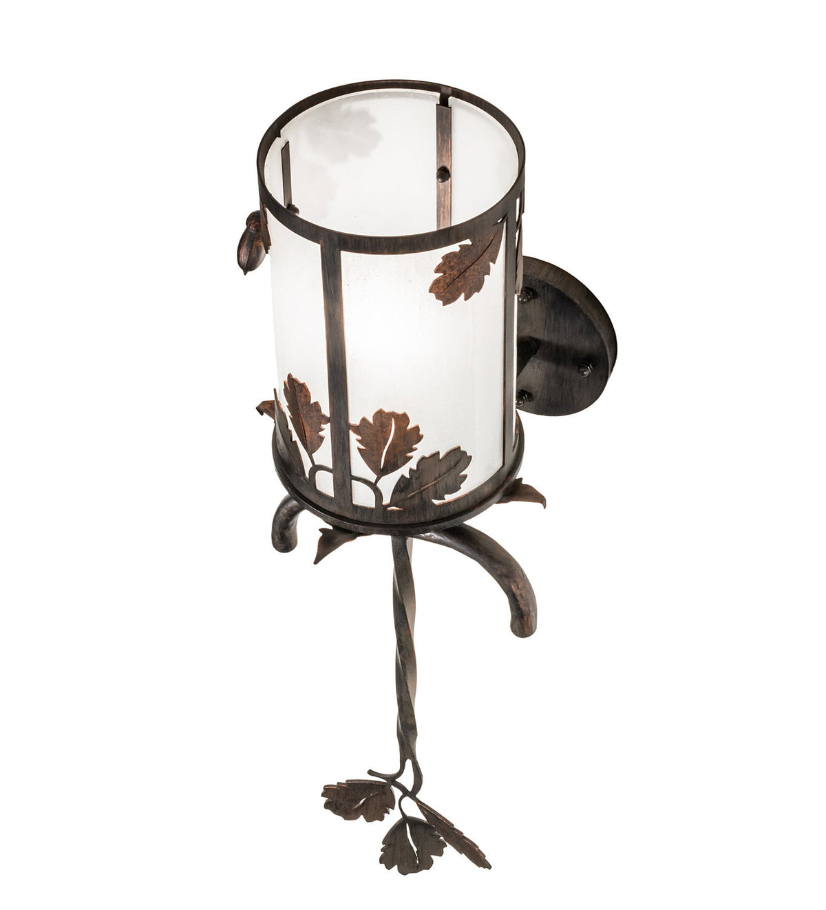 Blue Oak 1-Light 28.00" Hanna Copper And Cimarron Bronze LED Wall Sconce detail view 3