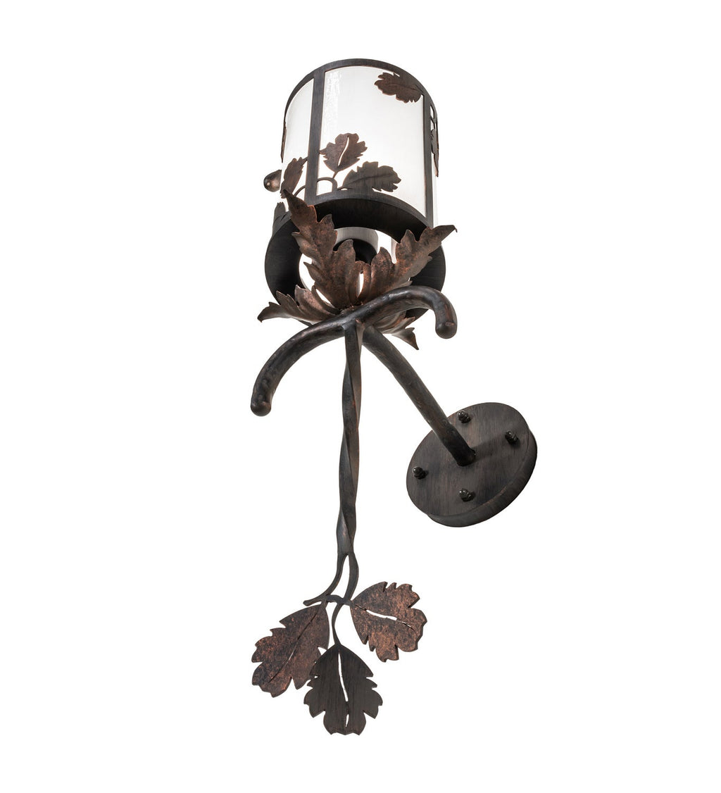 Blue Oak 1-Light 28.00" Hanna Copper And Cimarron Bronze LED Wall Sconce detail view 5