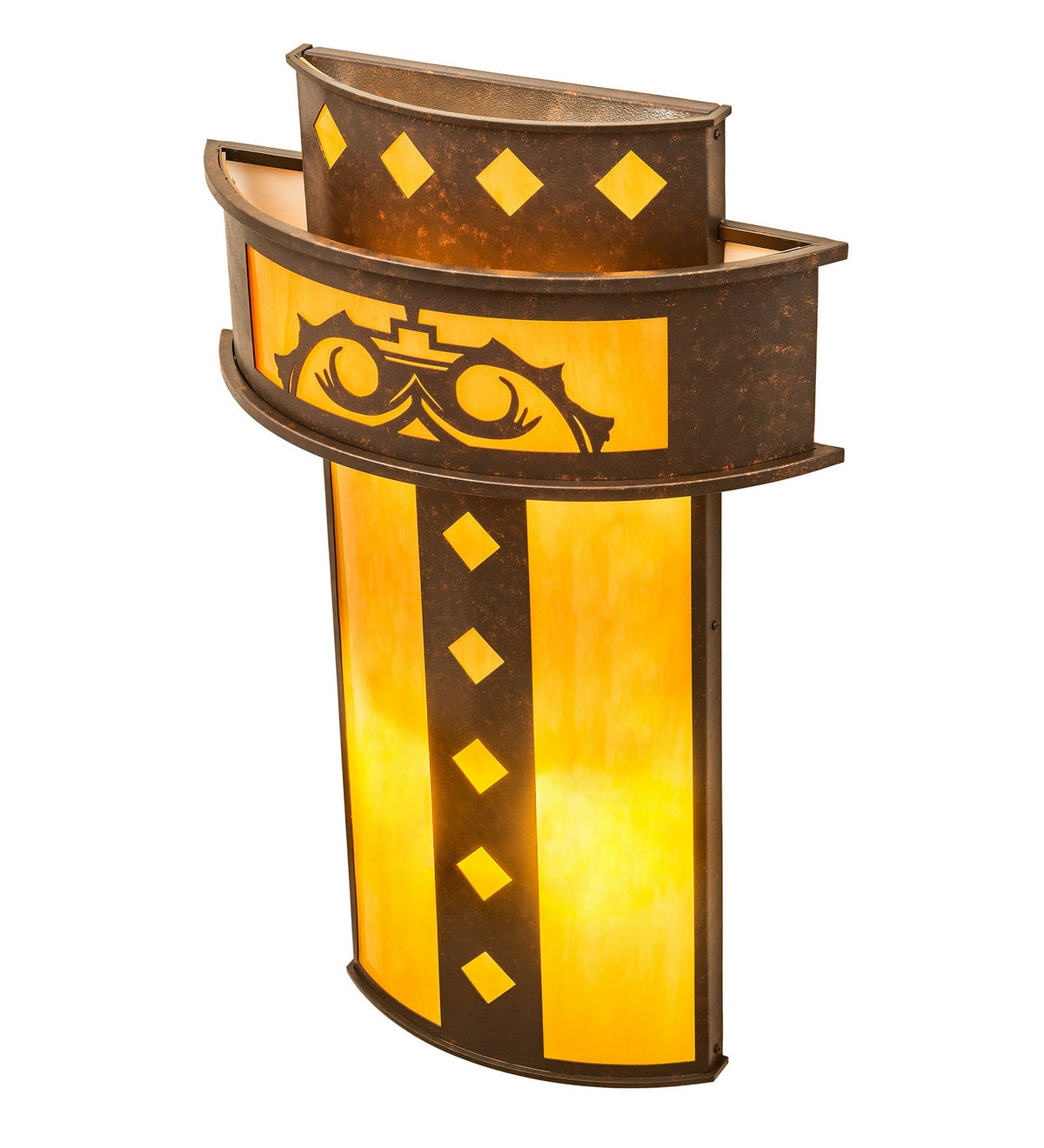 Tiara 4-Light 34.00" Copper Rust Wall Sconce detail view 3