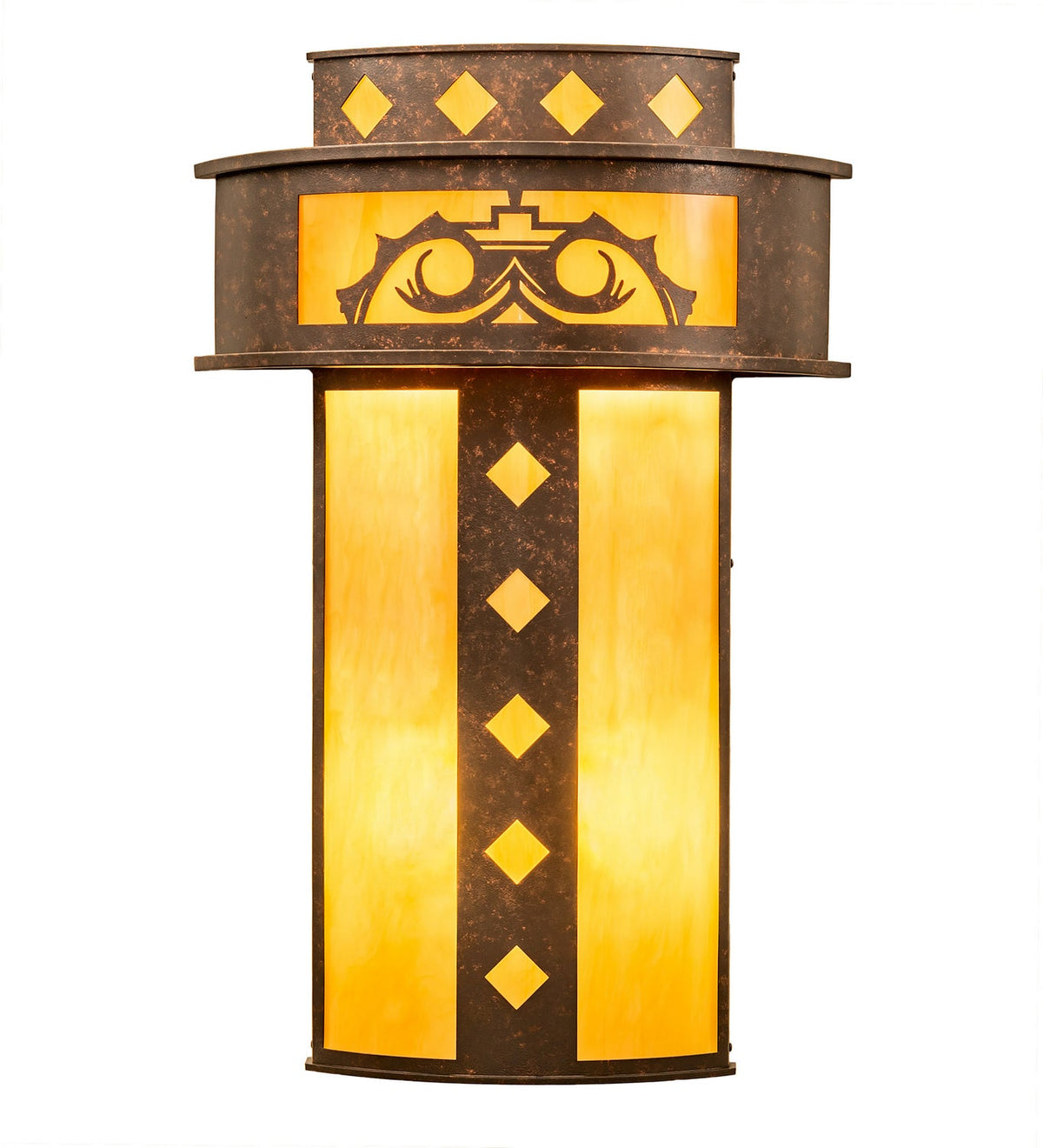 Tiara 4-Light 34.00" Copper Rust Wall Sconce detail view 4
