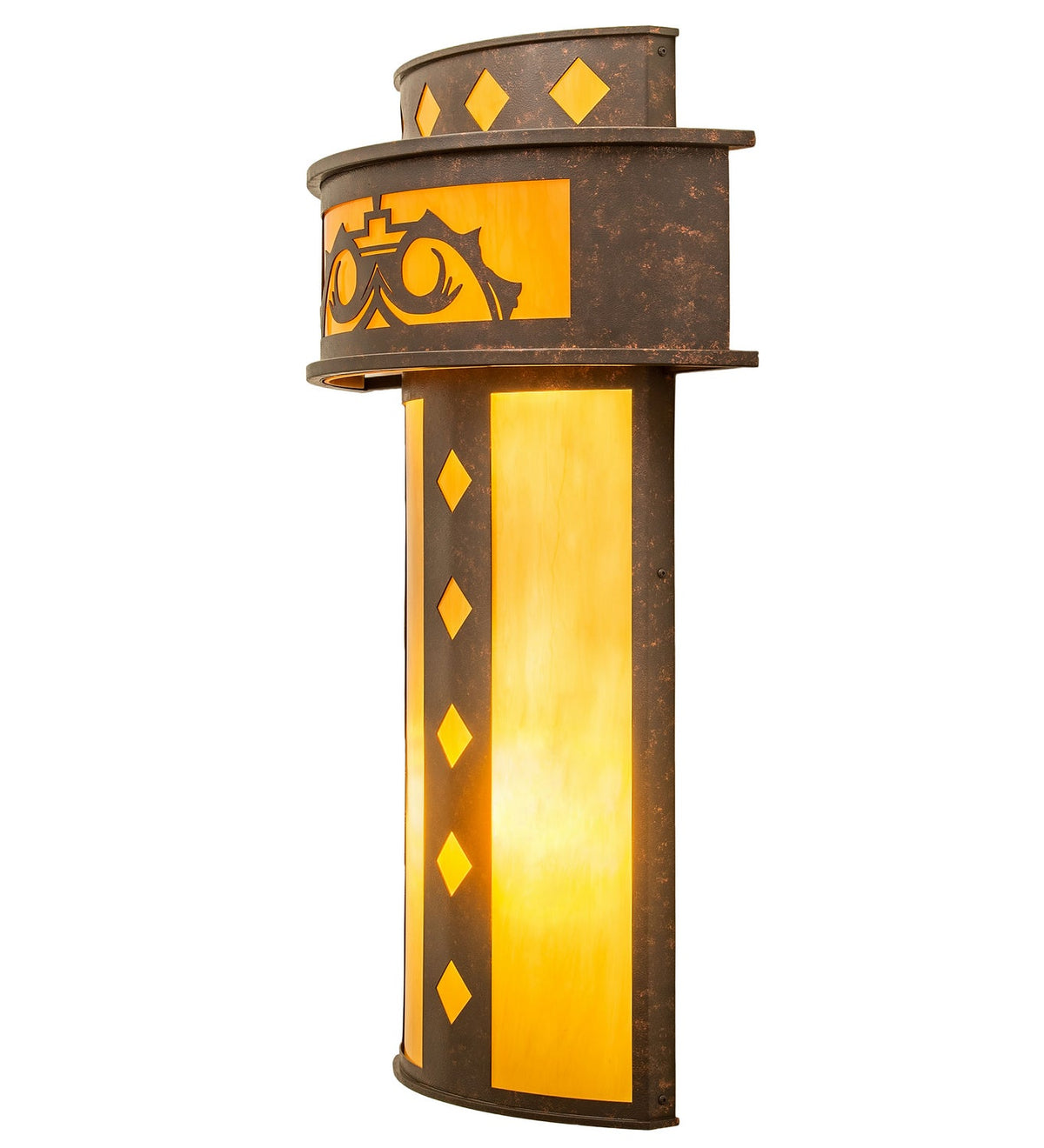 Tiara 4-Light 34.00" Copper Rust Wall Sconce detail view 6