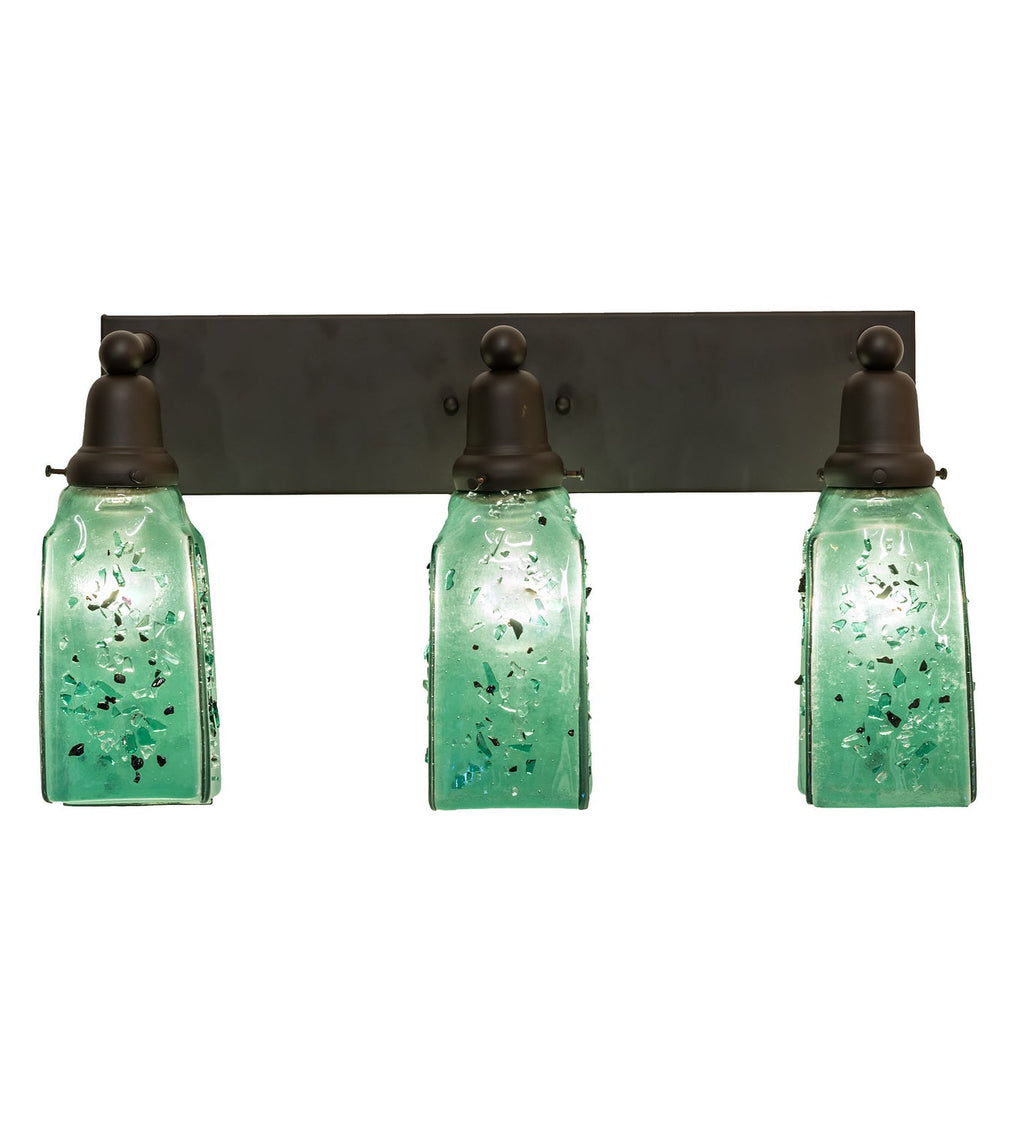 3-Light 3-Light 12.00" Oil Rubbed Bronze Wall Sconce front view