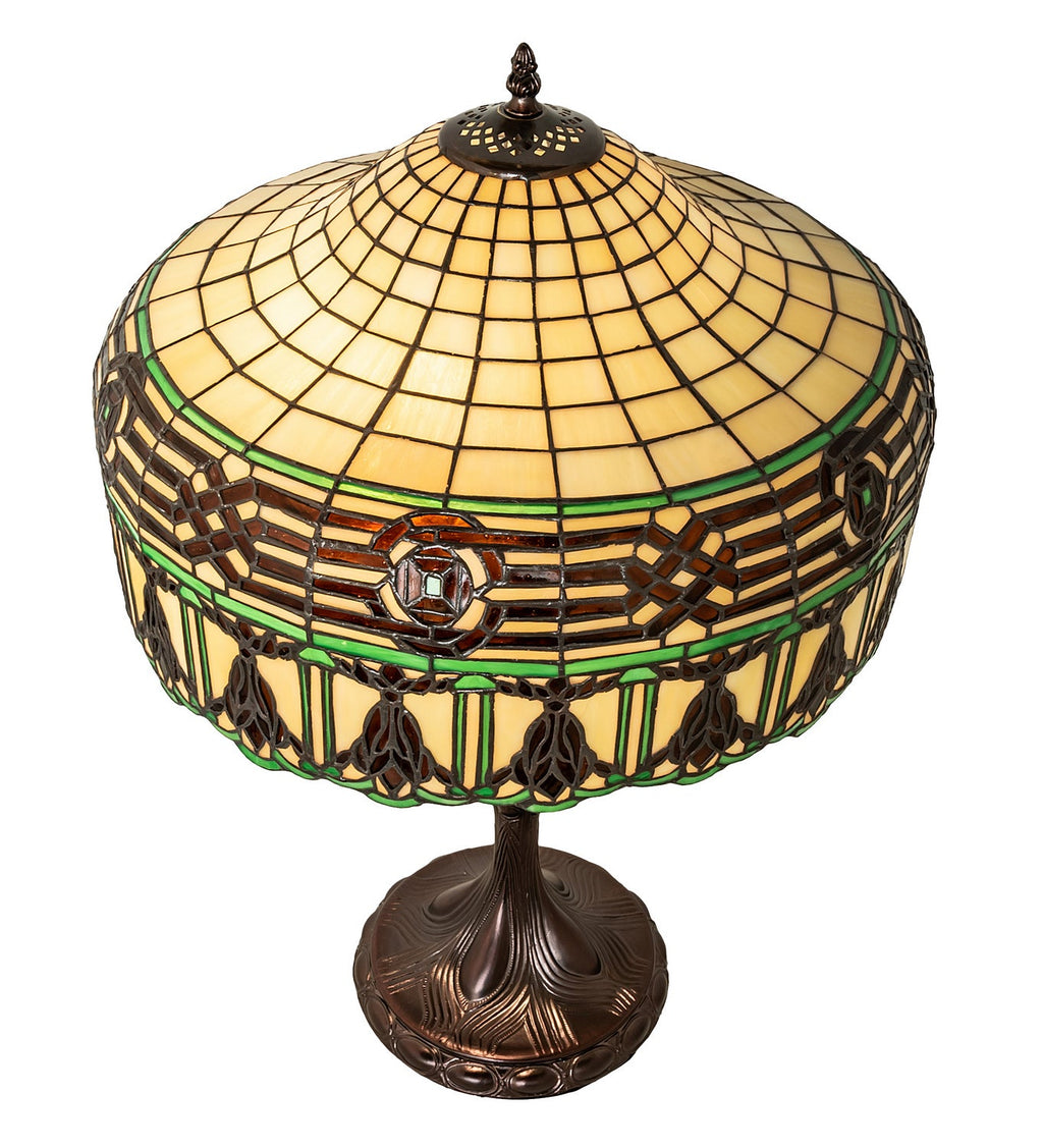 Gorham 26 Inch 2-Light 26.00" Mahogany Bronze Table Lamp detail view 2