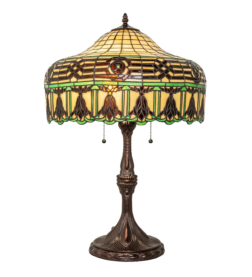 Gorham 26 Inch 2-Light 26.00" Mahogany Bronze Table Lamp detail view 3