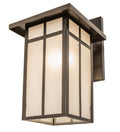 1-Light 17.50" Craftsman Brown On Copper Wall Sconce front view