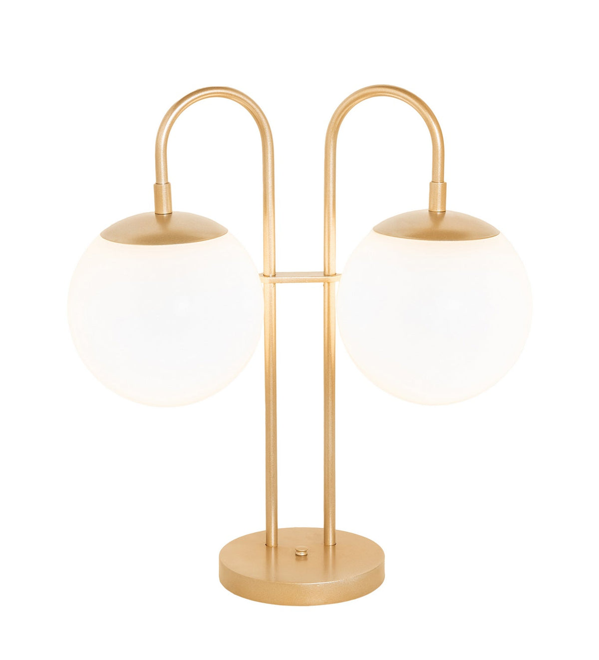Bola 21 Inch 2-Light 21.00" Champagne Metallic Table Lamp front view