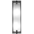 2-Light 2-Light 21.00" Black Metal LED Wall Sconce front view