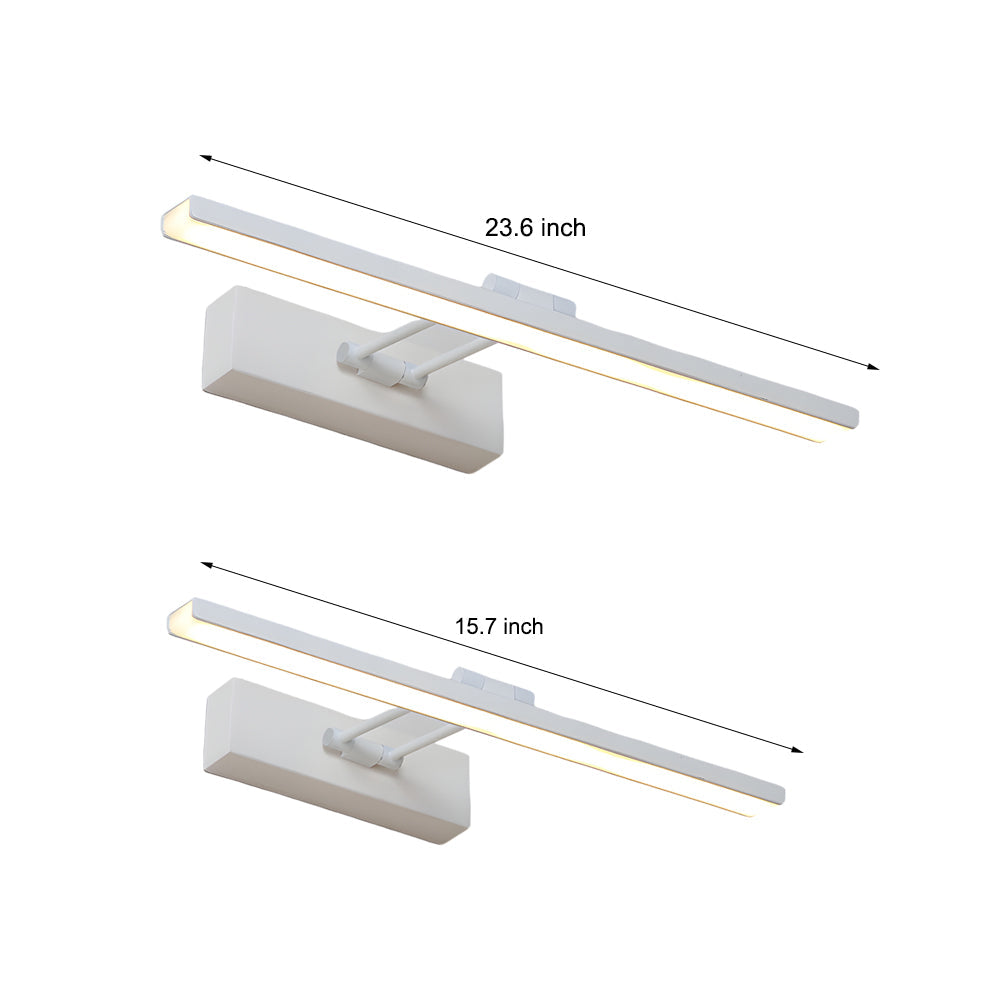 240° Adjustable Linear LED Vanity Fixture with Contemporary Clean-Lined Design, Bathroom Vanity Light, detail 9
