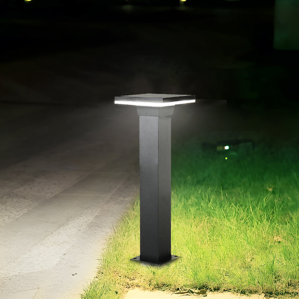 Exterior Clean-Lined Circular Square Waterproof LED Landscape Lighting Lawn Lamps, Outdoor Wall Light, detail 4