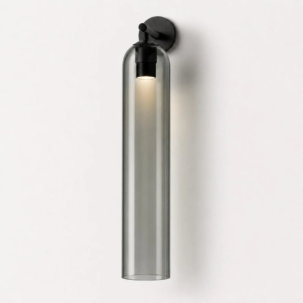 Cylindrical Art Glass Wall Light