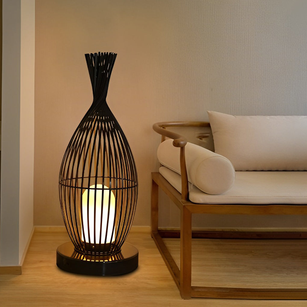 Industrial Courtyard Waterproof Caged LED Floor Light, Floor Lamp, detail 11