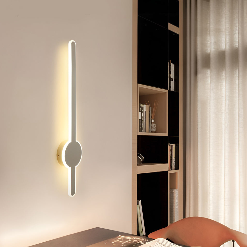 Long Strip LED Contemporary Wall Light, Bedroom Wall Sconce, detail 3