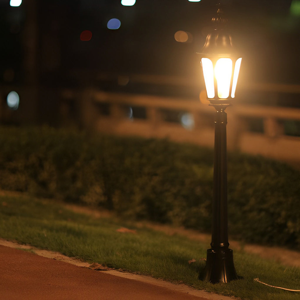 Exterior Waterproof LED Black European-style Lawn Lights Path Lamp Post, Outdoor Wall Light, detail 11