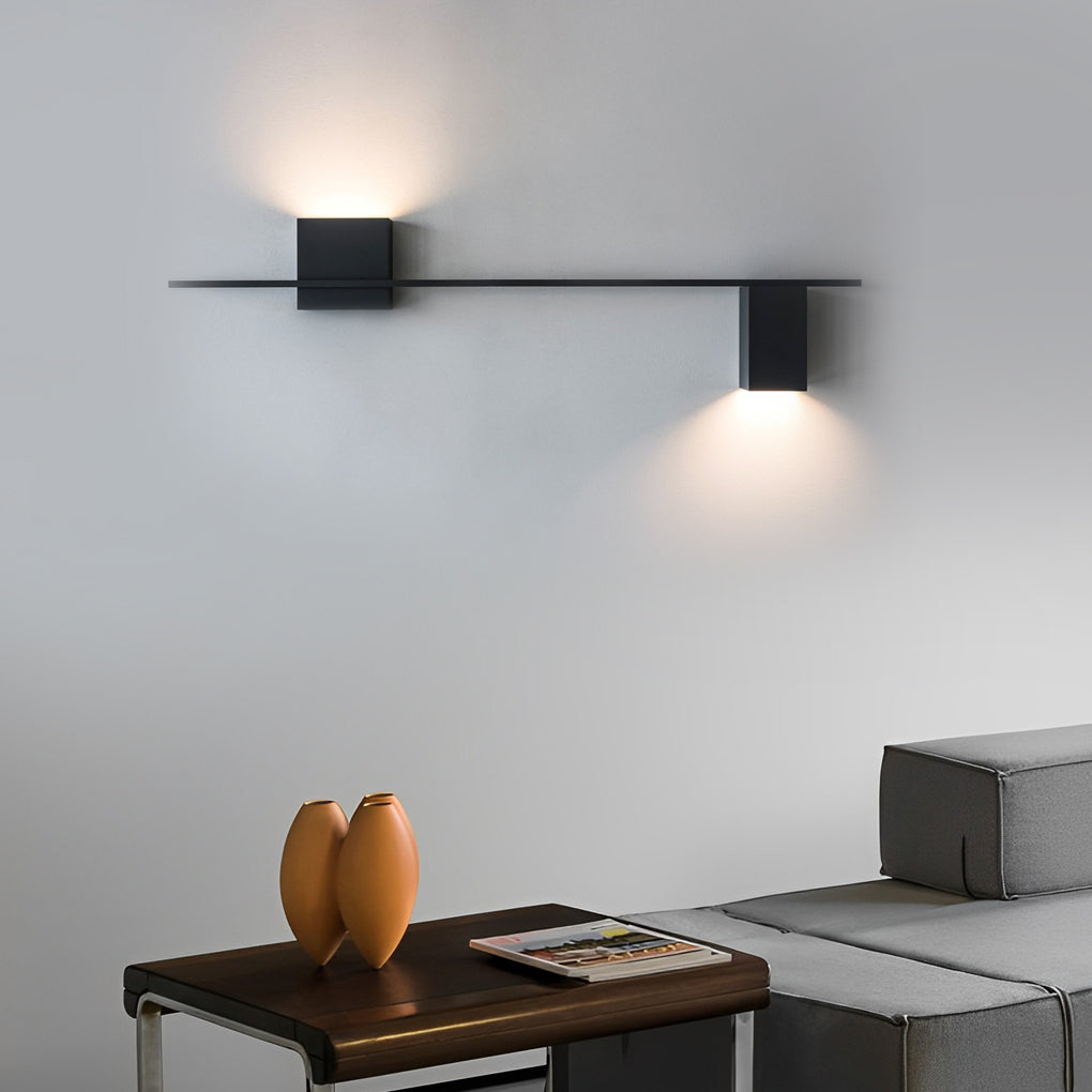 Creative Square Strip Three Step Dimming LED Nordic Wall Light, Bedroom Wall Sconce, detail 3