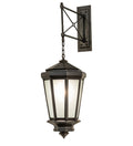 1-Light 50.00" Black On Brass Wall Sconce front view