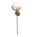 1-Light 41.00" Hilighted Craftsman Brown LED Wall Sconce front view