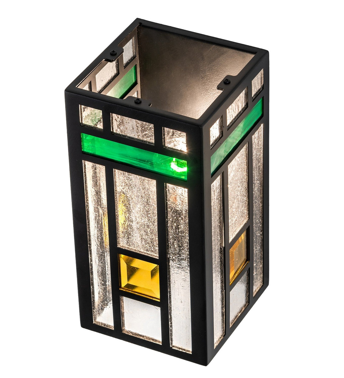 1-Light 12.00" Solar & Matte Black LED Wall Sconce detail view 6