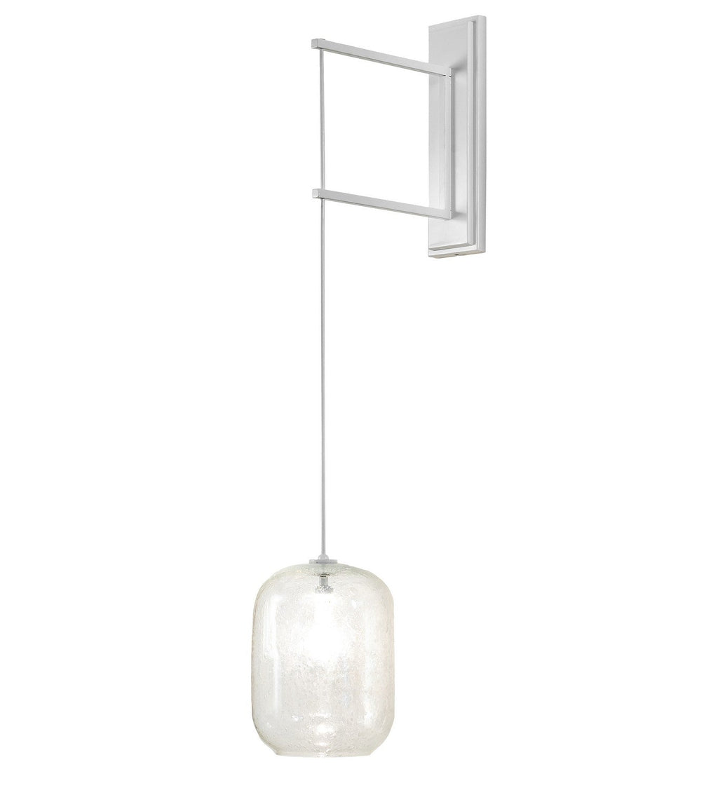 1-Light 42.00" Gloss White LED Wall Sconce front view