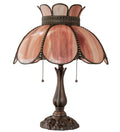 2-Light 22.00" Mahogany Bronze Table Lamp front view