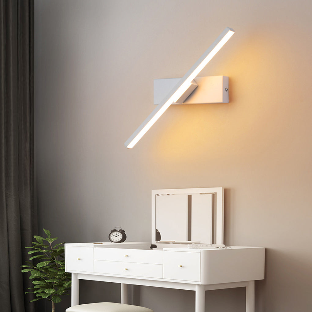330° Rotatable Creative Strip LED Contemporary Wall Light, Bedroom Wall Sconce, detail 7