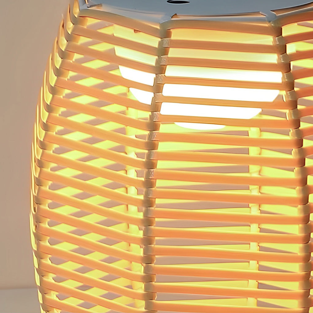 Portable Rattan Lantern Waterproof LED Contemporary Solar Exterior Light, Outdoor Wall Light, detail 13