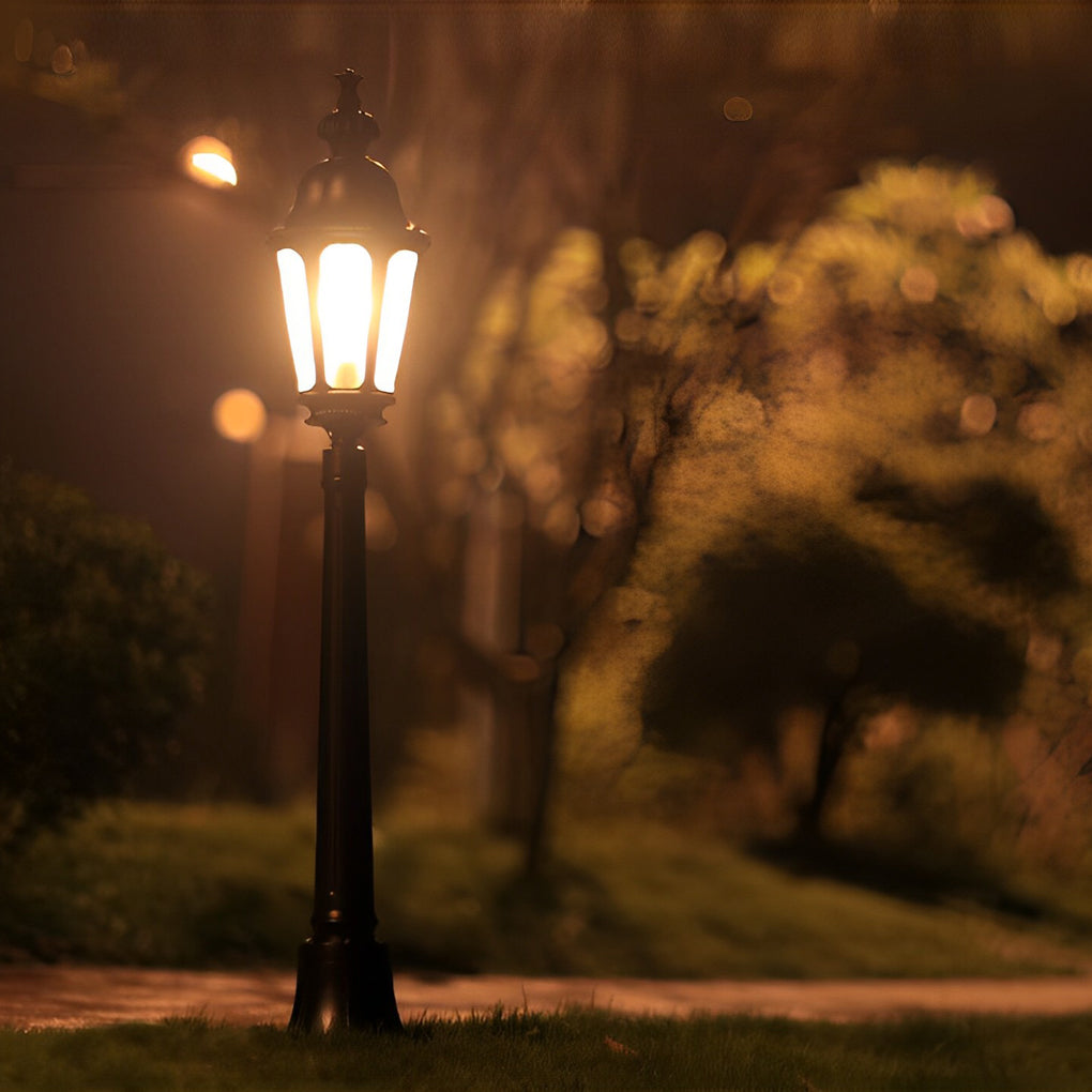 Exterior Waterproof LED Black European-style Lawn Lights Path Lamp Post, Outdoor Wall Light, detail 12