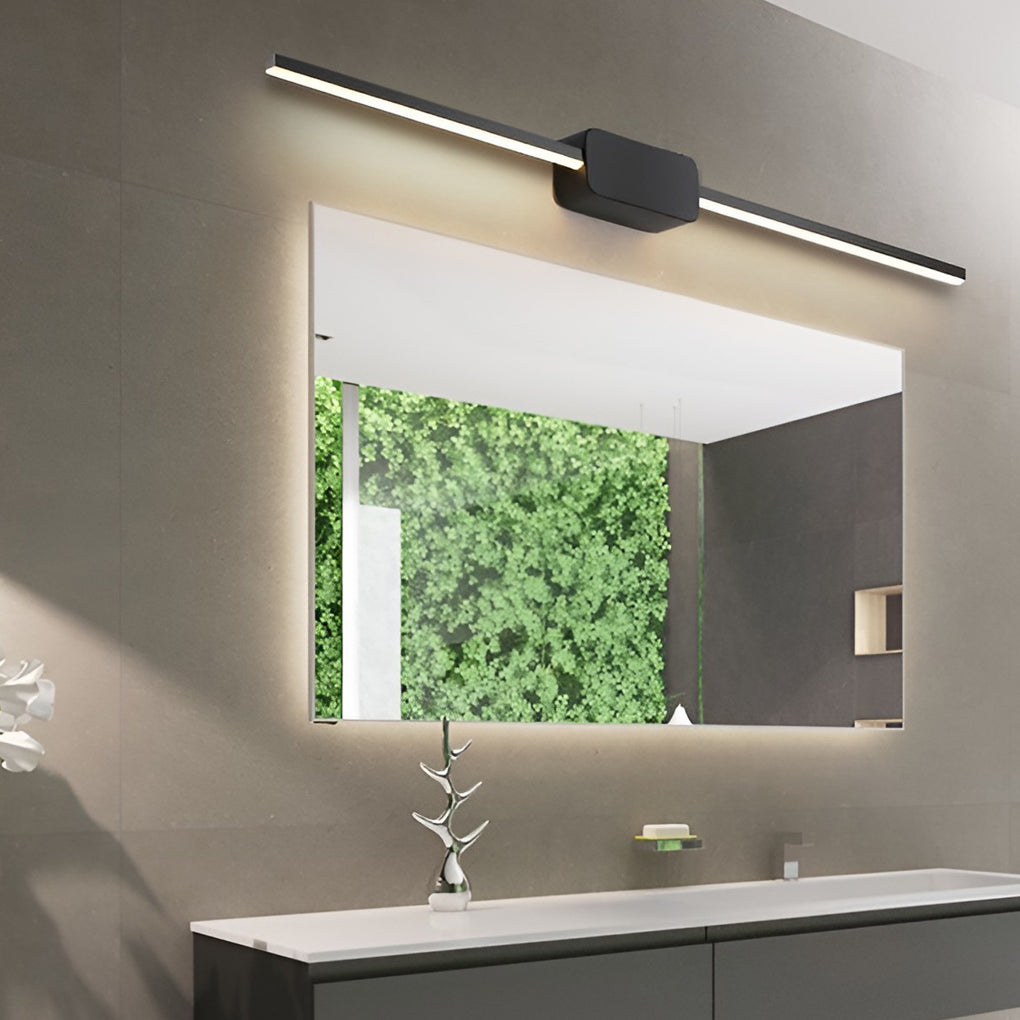 16''/24''/31'' Contemporary LED Linear Bathroom Vanity Fixture with Central Box Frame, Bathroom Vanity Light, detail 3