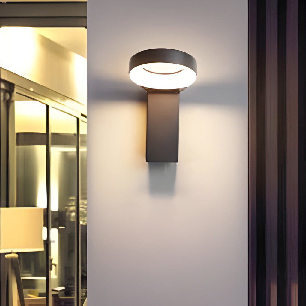 Spoon-shaped Waterproof 18W LED Black Contemporary Wall Light Pathway Lights, Wall Sconce, detail 6