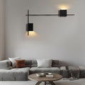 Creative Square Strip Three Step Dimming LED Nordic Wall Light, Bedroom Wall Sconce, Iron, W 47in