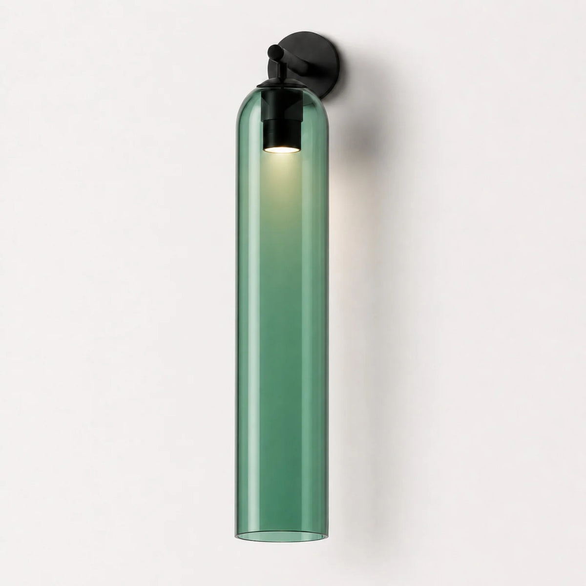 Cylindrical Art Glass Wall Light