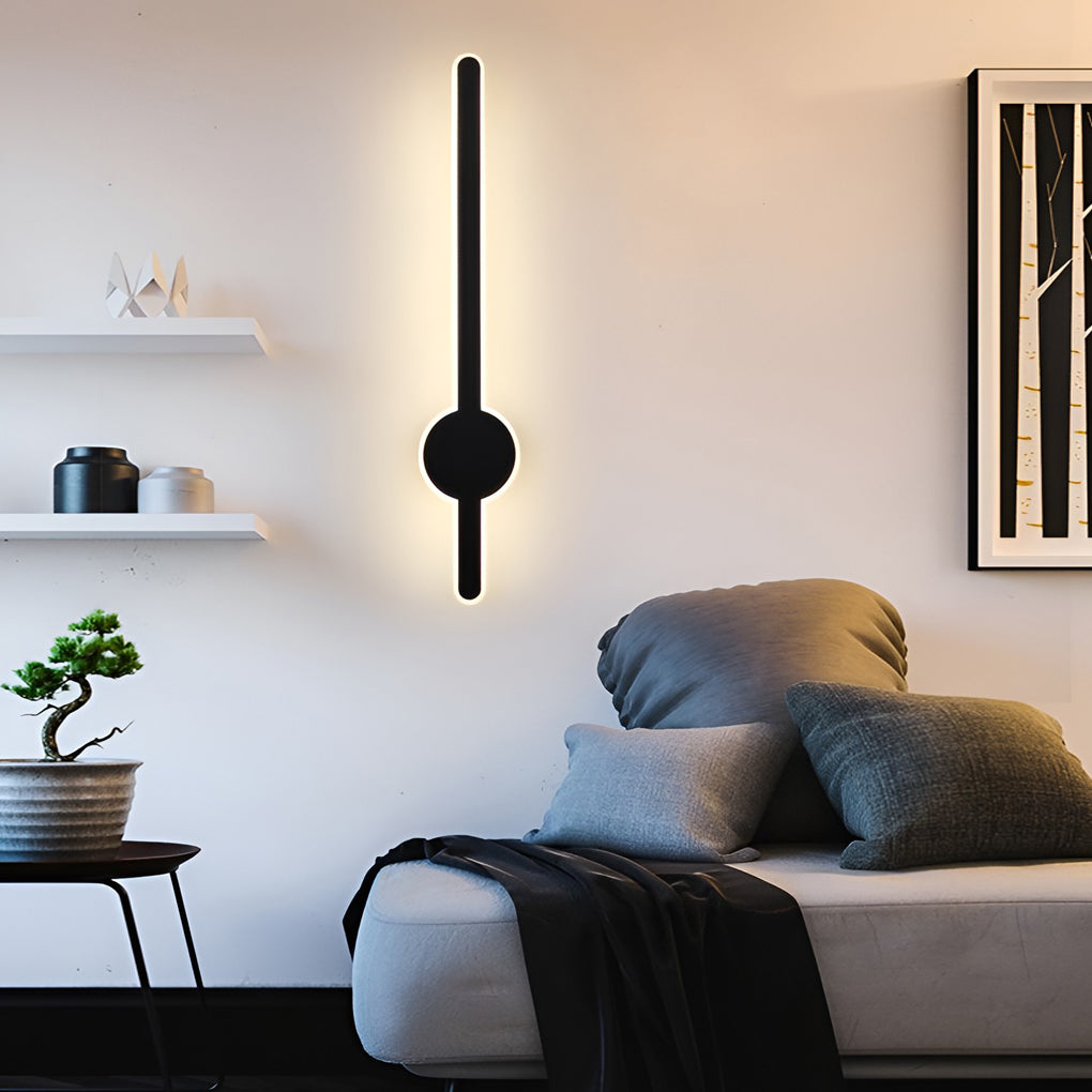 Long Strip LED Contemporary Wall Light, Bedroom Wall Sconce, detail 2
