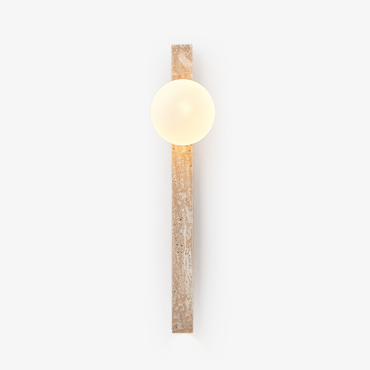 Travertine Stripe Wall Light, Hardwired Wall Sconce, detail 2