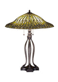 Lotus Leaf 31 Inch 1-Light 31.00" Mahogany Bronze Table Lamp front view