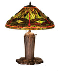 Dragonfly 25 Inch 3-Light 25.00" Mahogany Bronze Table Lamp front view