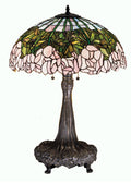 Cabbage Rose 31 Inch 3-Light 31.00" Mahogany Bronze Table Lamp front view