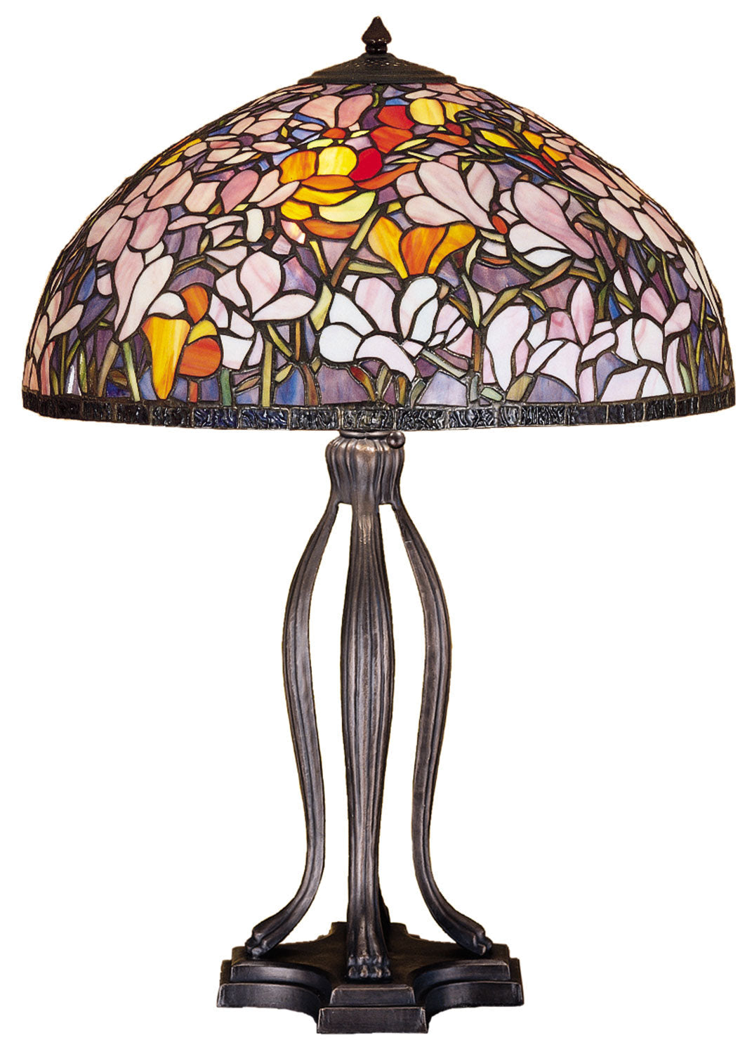 Magnolia 31 Inch 3-Light 31.50" Rust Table Lamp front view