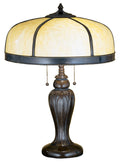 Arts And Crafts Dome 25 Inch 2-Light 25.00" Beige Table Lamp front view